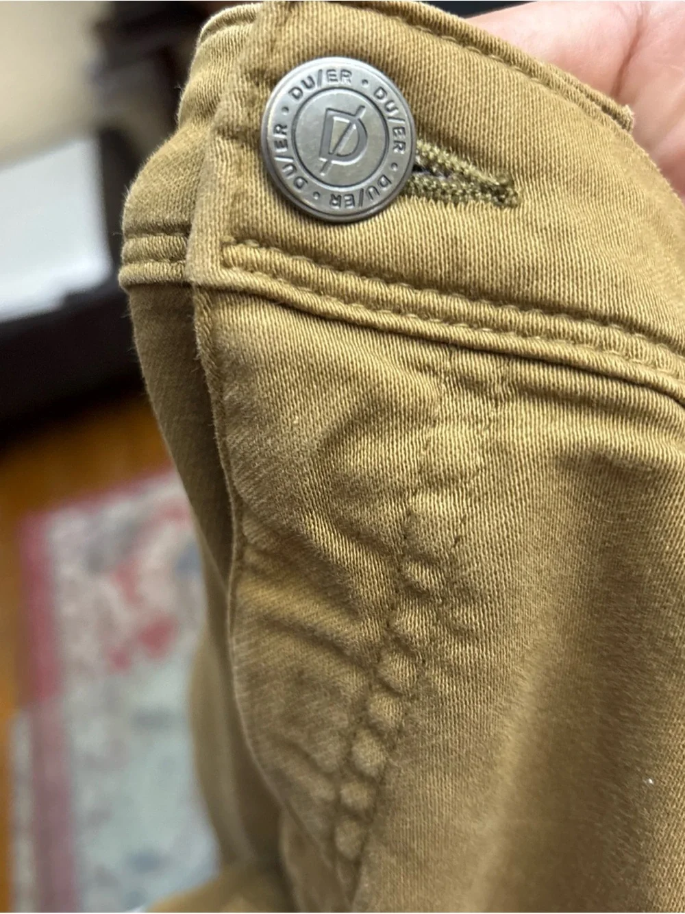 DU/ER Men's Slim Chinos in Caramel Tan